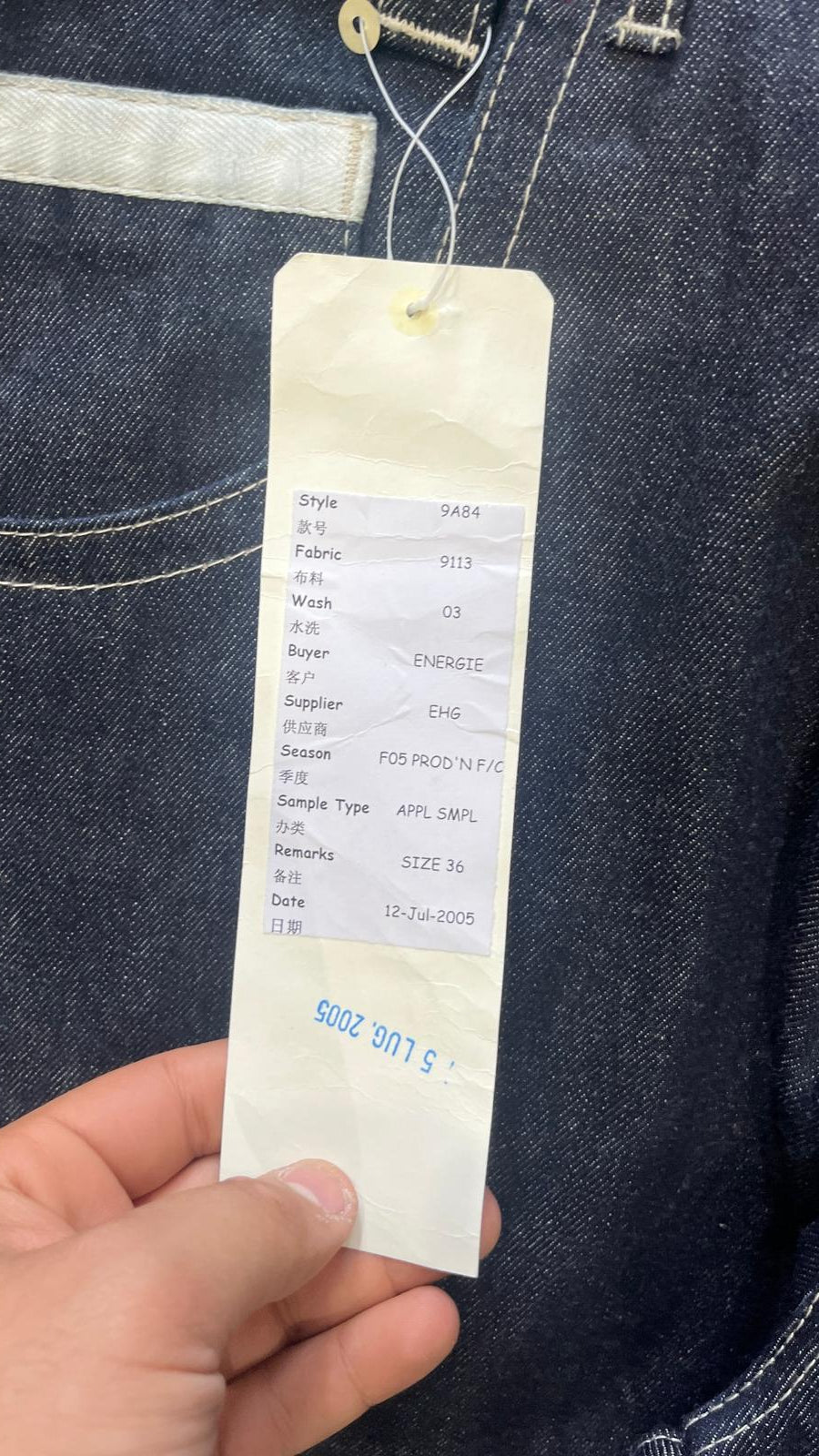 Denim Jeans Super Baggy Dark Blu (XXL)