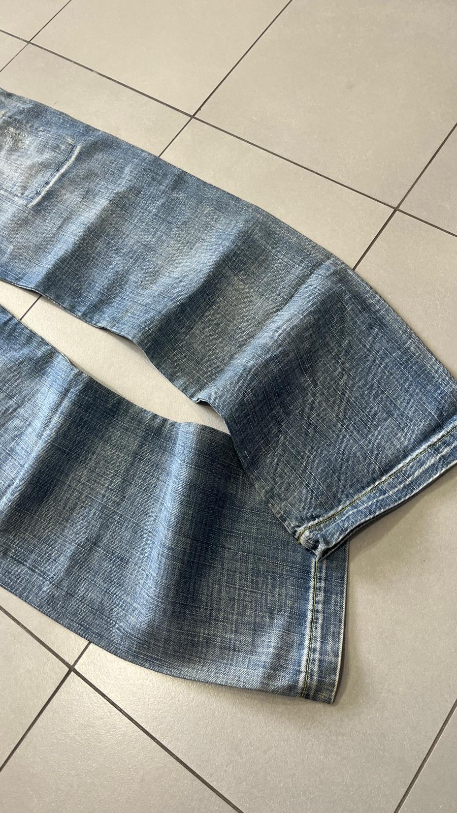 Denim Jeans Particular Embroidered Baggy Fit (M)