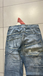 Denim Jeans Particular Embroidered Baggy Fit (M)