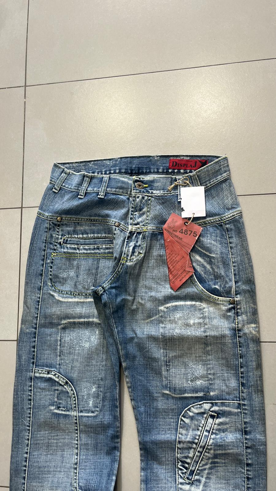 Denim Jeans Particular Embroidered Baggy Fit (M)