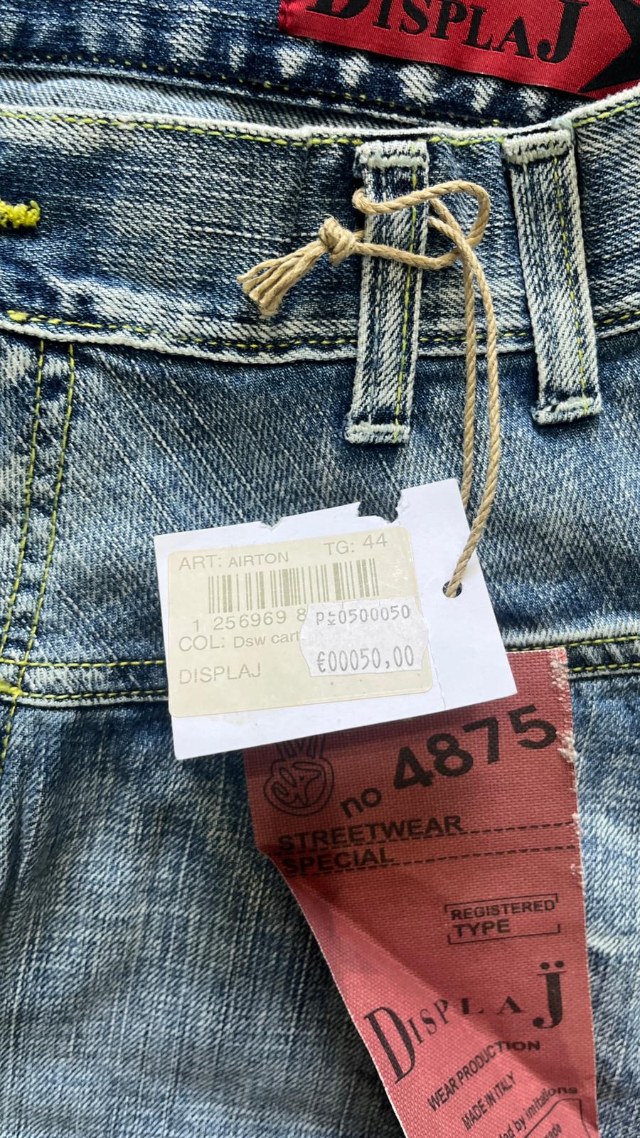 Denim Jeans Particular Embroidered Baggy Fit (M)