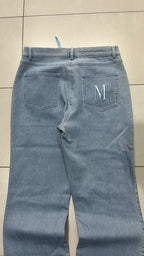 Denim Jeans Bootcut Embroidered Vintage Light Blue (S)