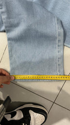 Denim Jeans Bootcut Embroidered Vintage Light Blue (S)