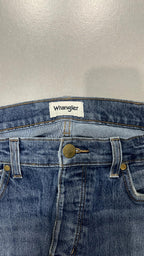 Denim Jeans Wrangler Straight Fit Vintage Blu (L)