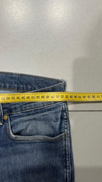 Denim Jeans Wrangler Straight Fit Vintage Blu (L)