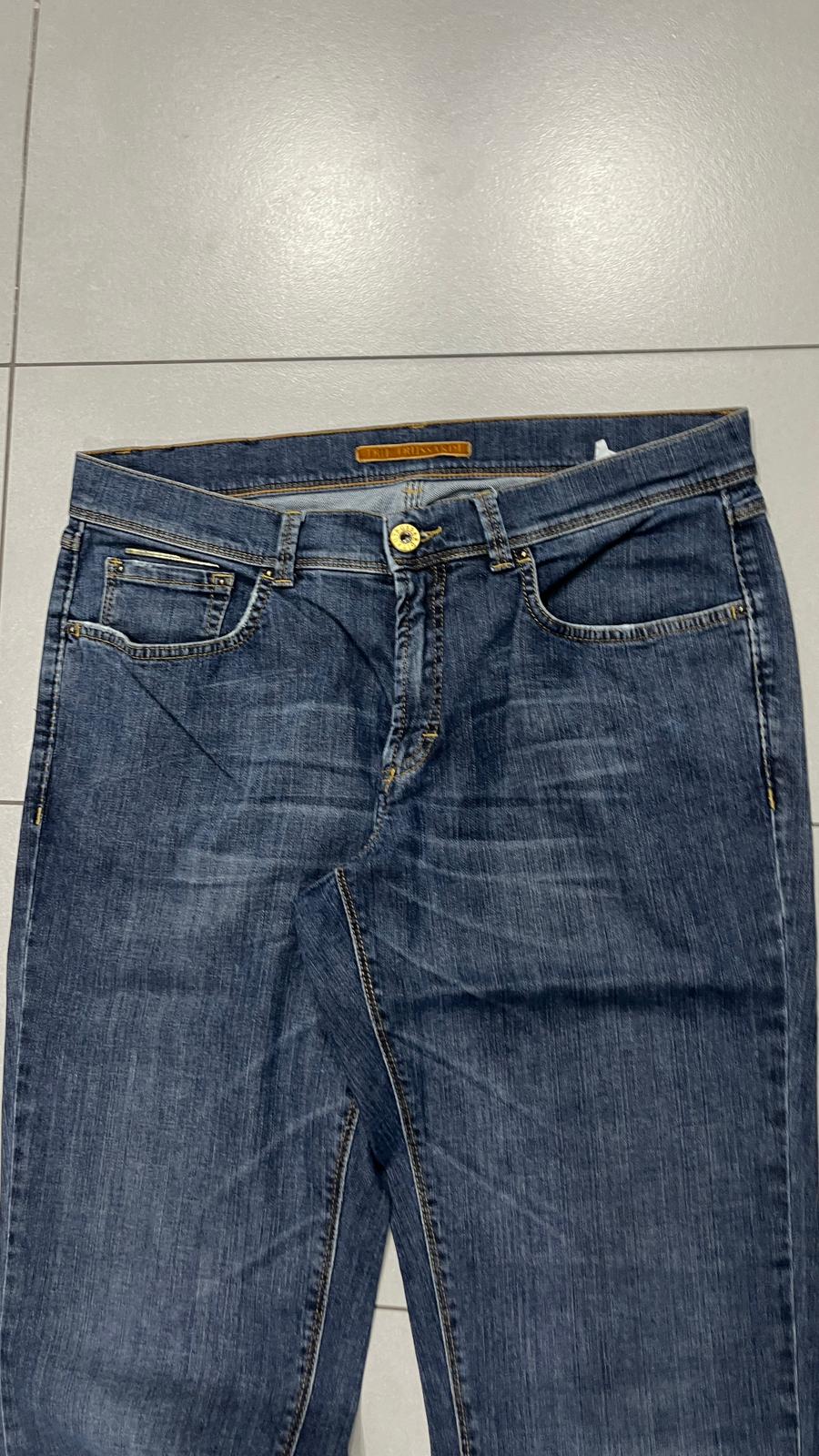 Denim Jeans Trussardi Dark Blue Straight Fit (L)