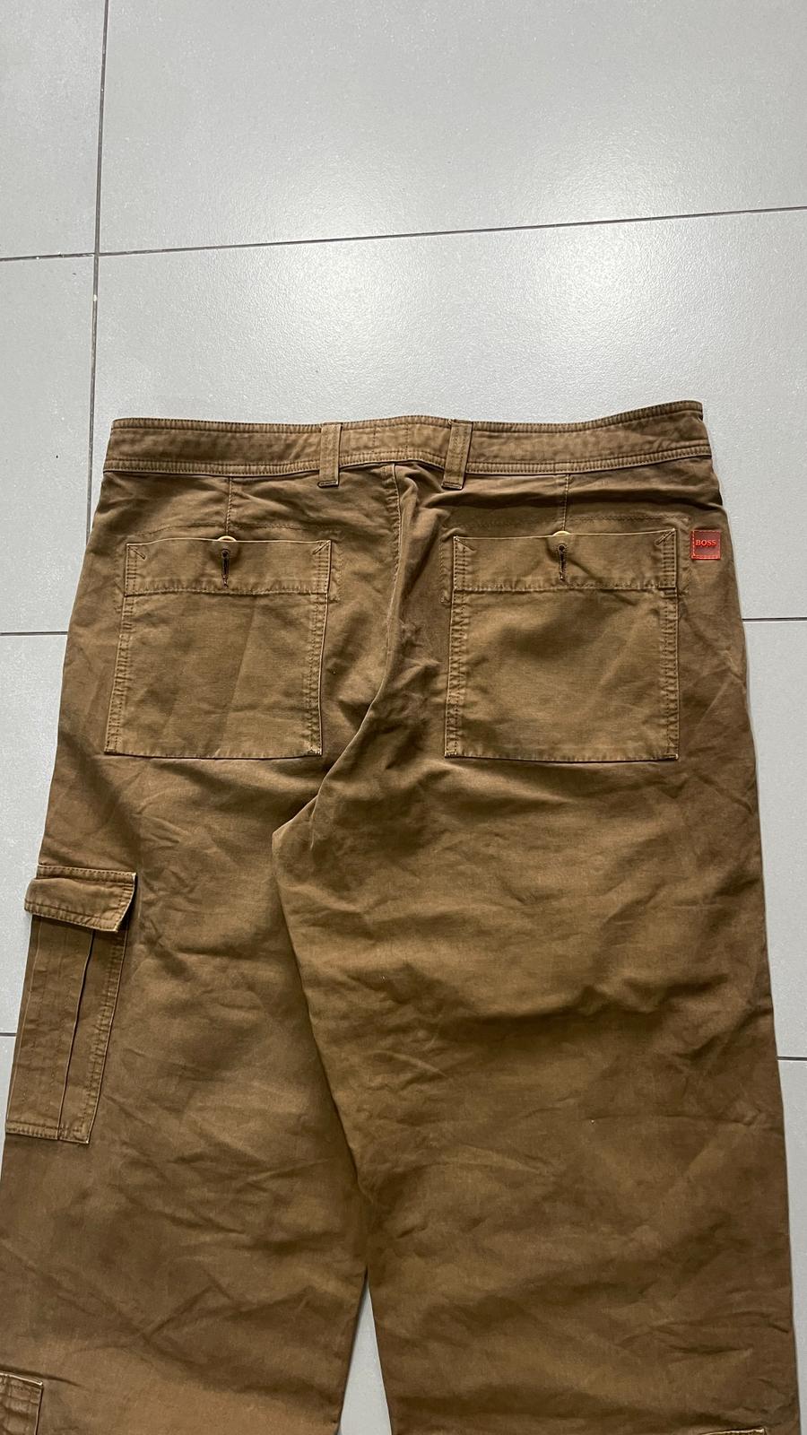 Baggy Pants Hugo Boss Vintage Beige / Brown Hip-Hop (L)