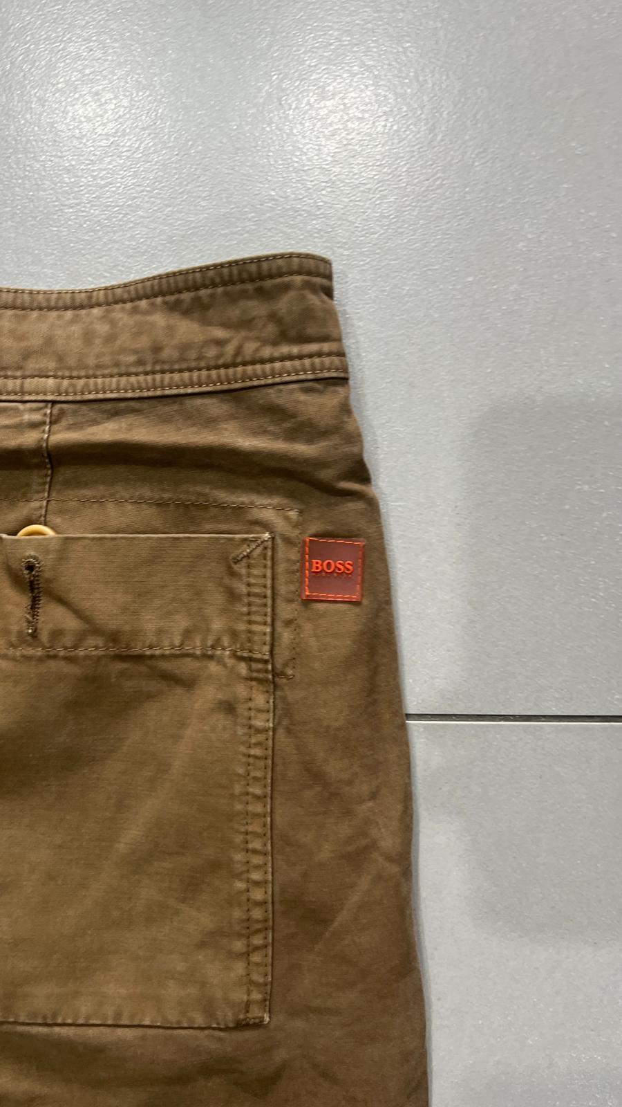 Baggy Pants Hugo Boss Vintage Beige / Brown Hip-Hop (L)