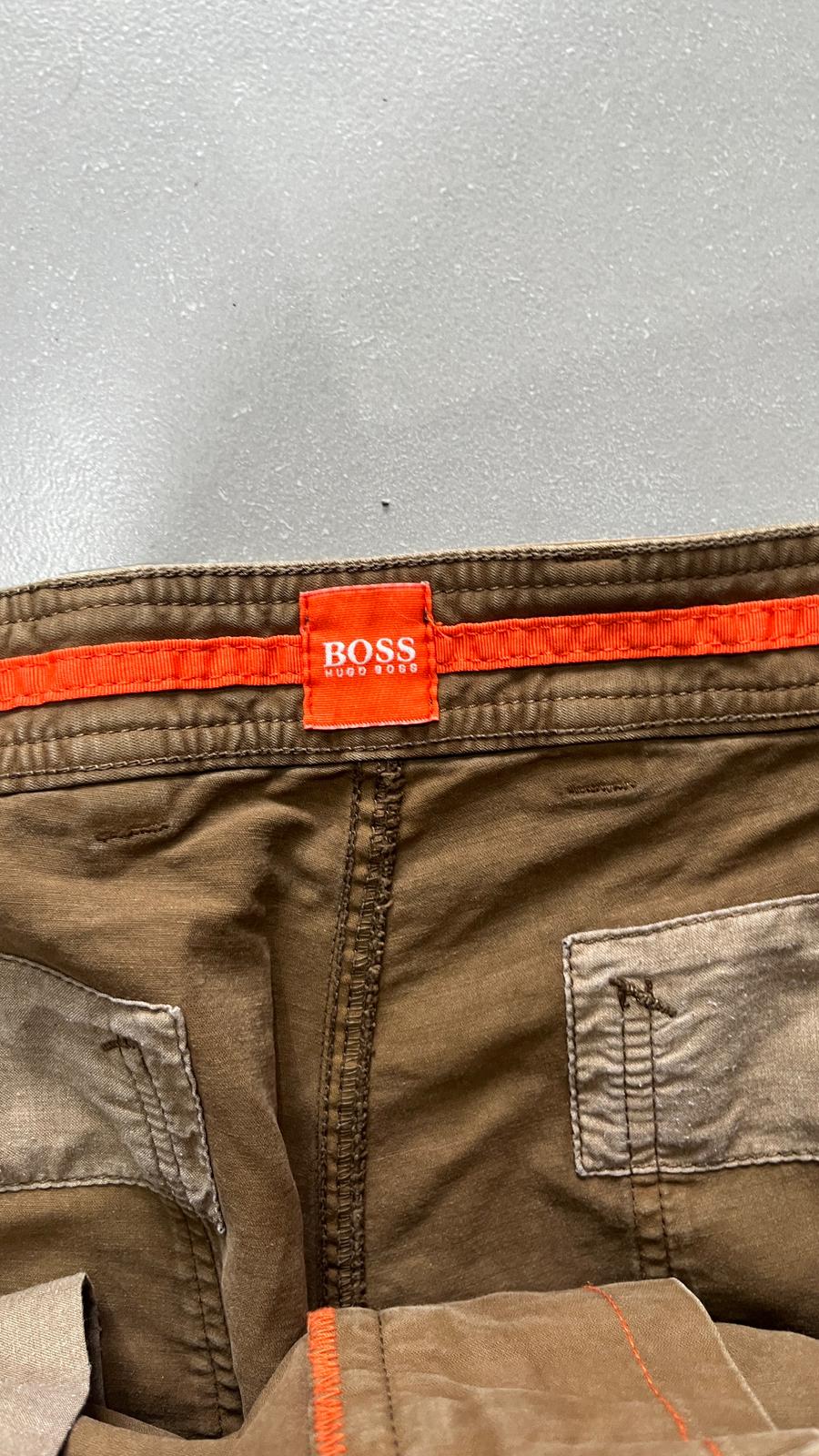 Baggy Pants Hugo Boss Vintage Beige / Brown Hip-Hop (L)