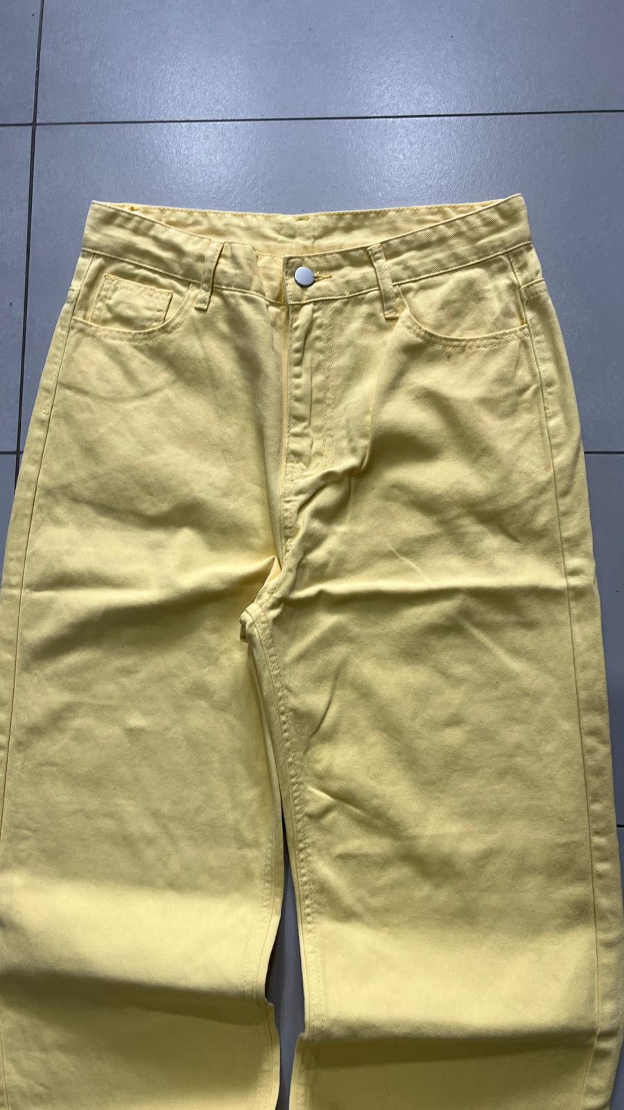 Denim Jeans Baggy Fit Yellow Particular Balloon (XS)