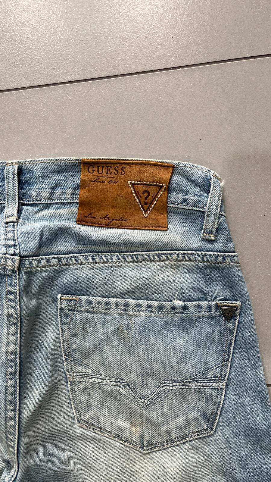 Denim Jeans Svasati Guess Light Blue Wash (M)