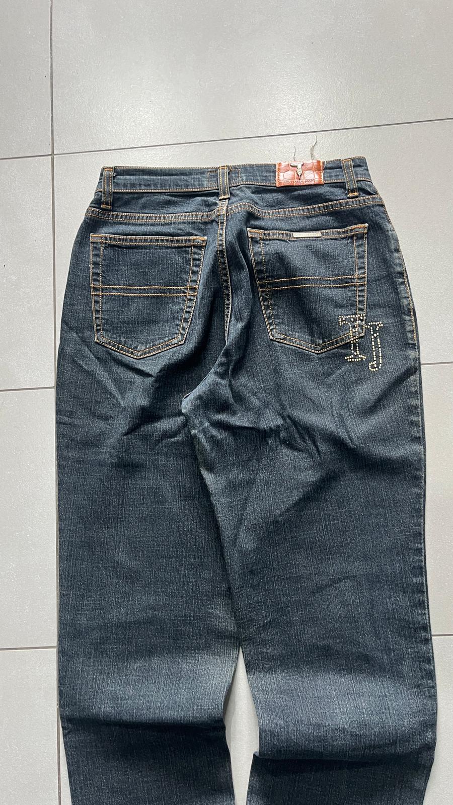 Denim Jeans Trussardi Particular Straight / Slim Fit Blu Navy (XS)