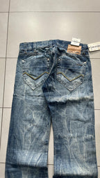 Denim Energie Washed Marmorizzato Baggy Fit Flare (M)