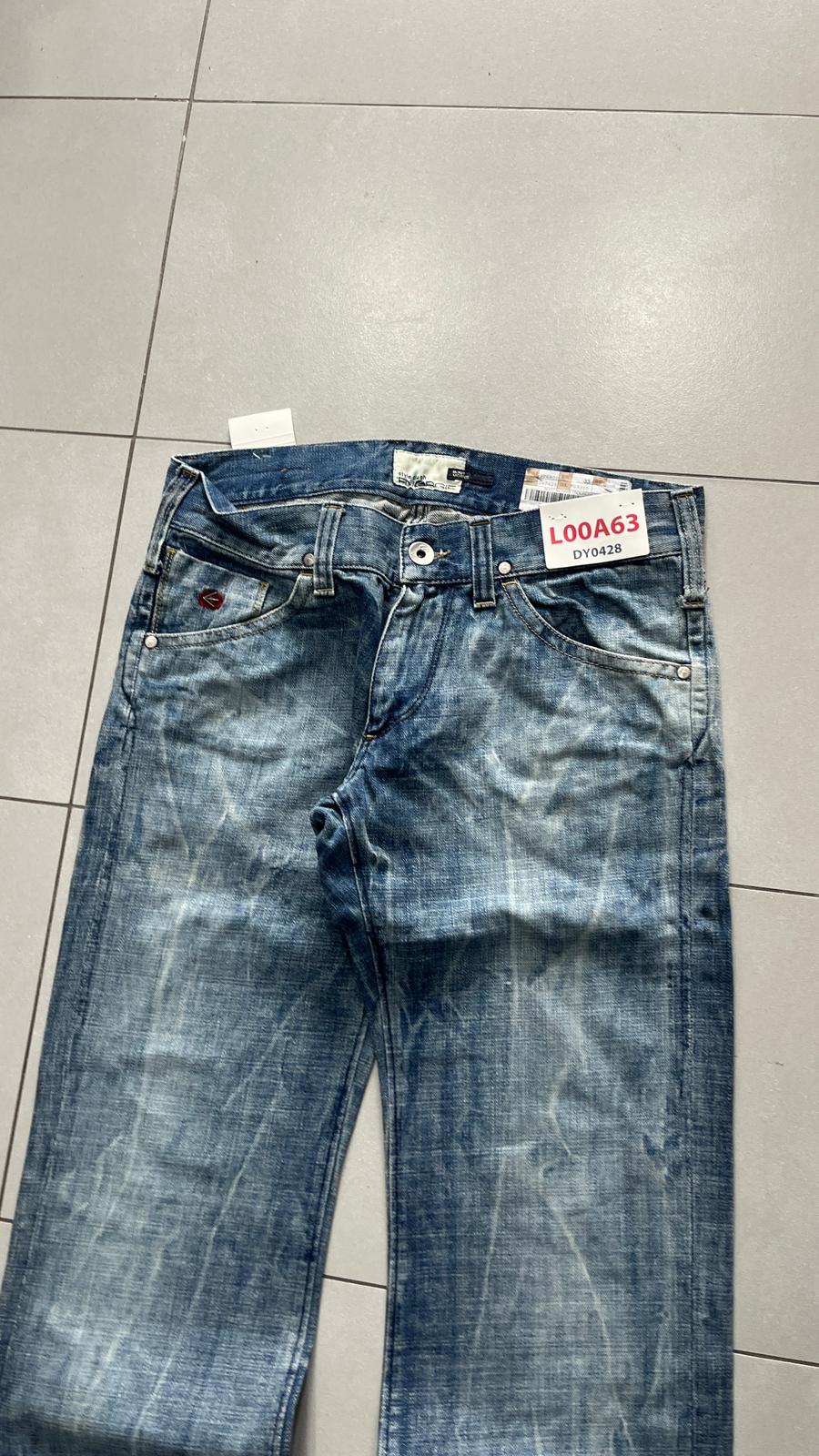 Denim Energie Washed Marmorizzato Baggy Fit Flare (M)