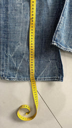 Denim Energie Washed Marmorizzato Baggy Fit Flare (M)