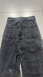 Denim Jeans Super Baggy Fit Black / Grey (XS)