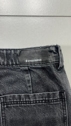 Denim Jeans Super Baggy Fit Black / Grey (XS)