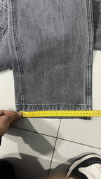 Denim Jeans Super Baggy Fit Black / Grey (XS)