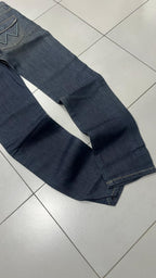 Denim Jeans Dark Blue Wrangler Low Waist Straight Fit (S)