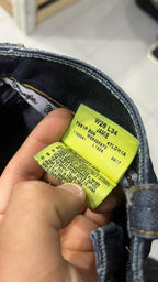 Denim Jeans Dark Blue Wrangler Low Waist Straight Fit (S)