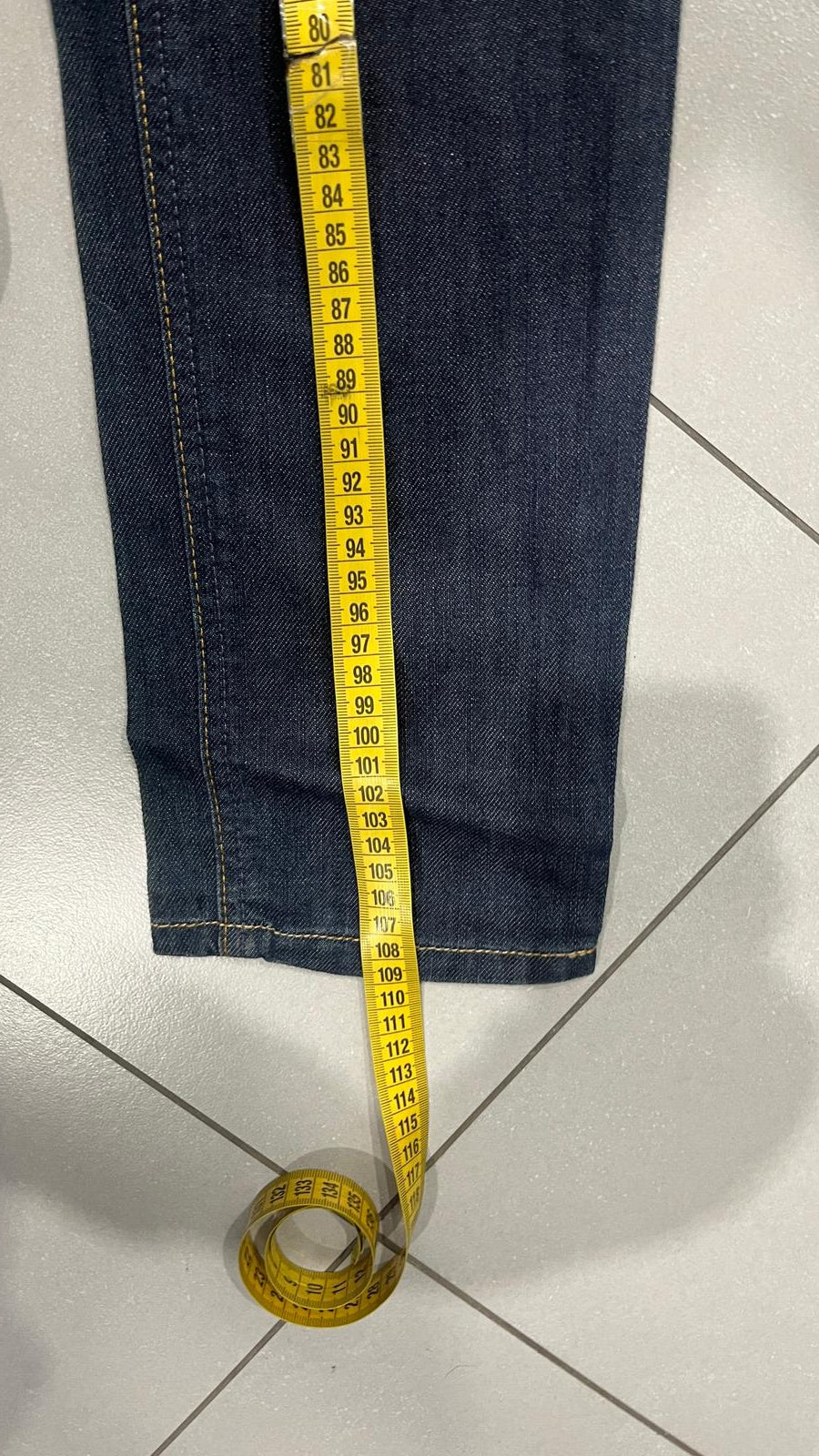 Denim Jeans Dark Blue Wrangler Low Waist Straight Fit (S)