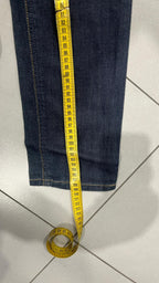 Denim Jeans Dark Blue Wrangler Low Waist Straight Fit (S)
