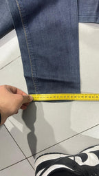 Denim Jeans Dark Blue Wrangler Low Waist Straight Fit (S)