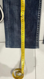 Denim Jeans G-Star Straight Fit Blu Wash Striped (M)