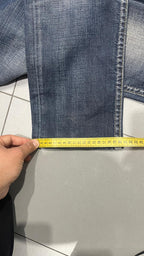 Denim Jeans G-Star Straight Fit Blu Wash Striped (M)