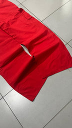 Pantalone Cargo Rosso Super Baggy Fit Cotton Pants (XS)
