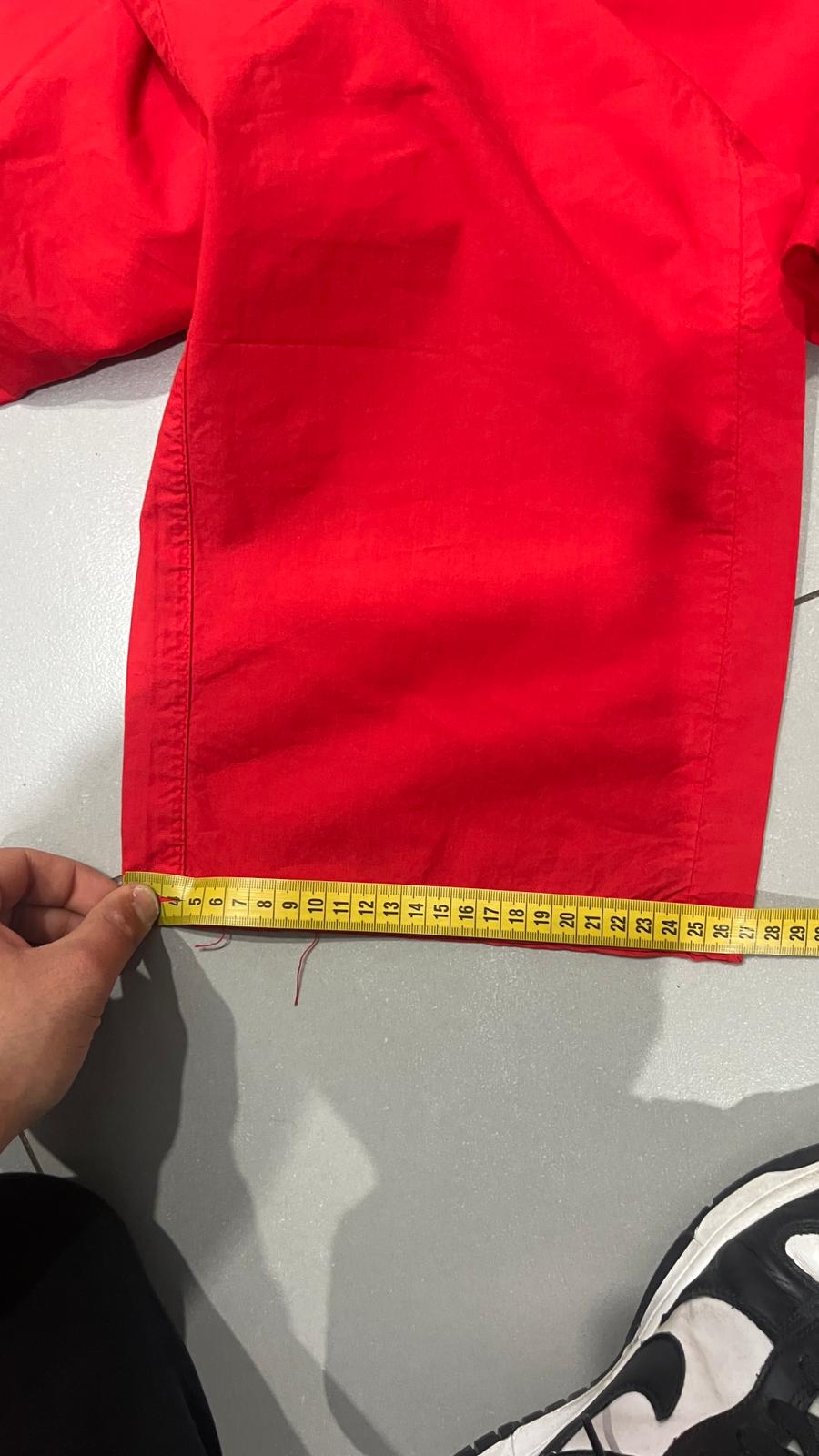 Pantalone Cargo Rosso Super Baggy Fit Cotton Pants (XS)