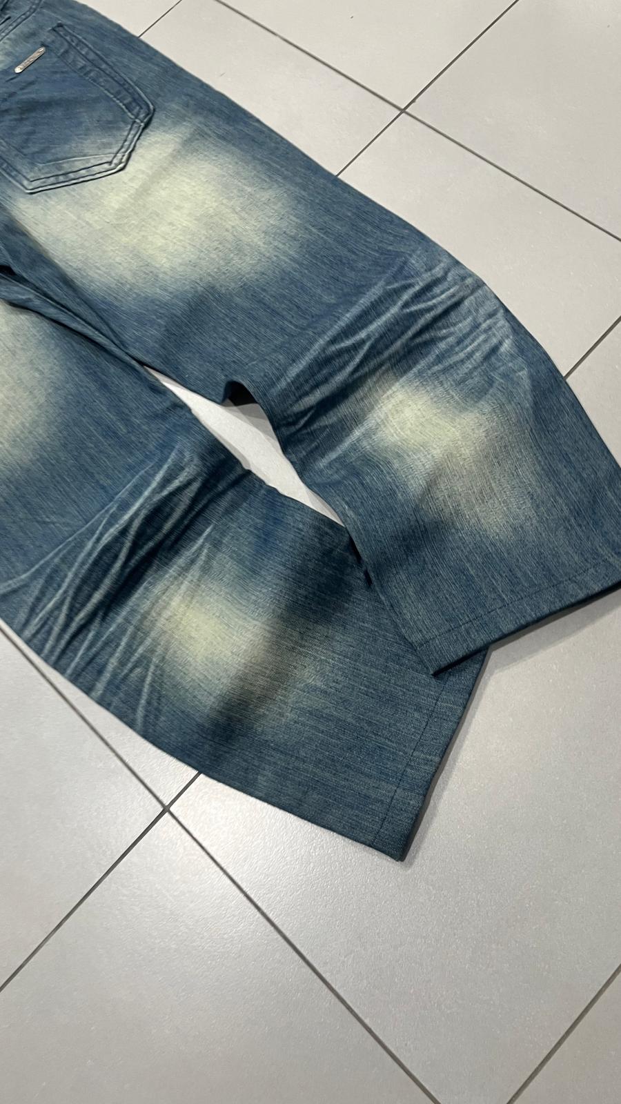 Denim Jeans Stone Wash Straight Fit (L)