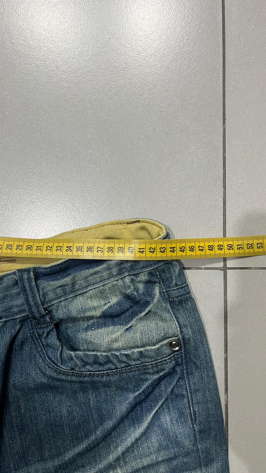 Denim Jeans Stone Wash Straight Fit (L)