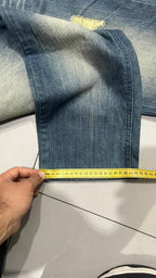 Denim Jeans Stone Wash Straight Fit (L)