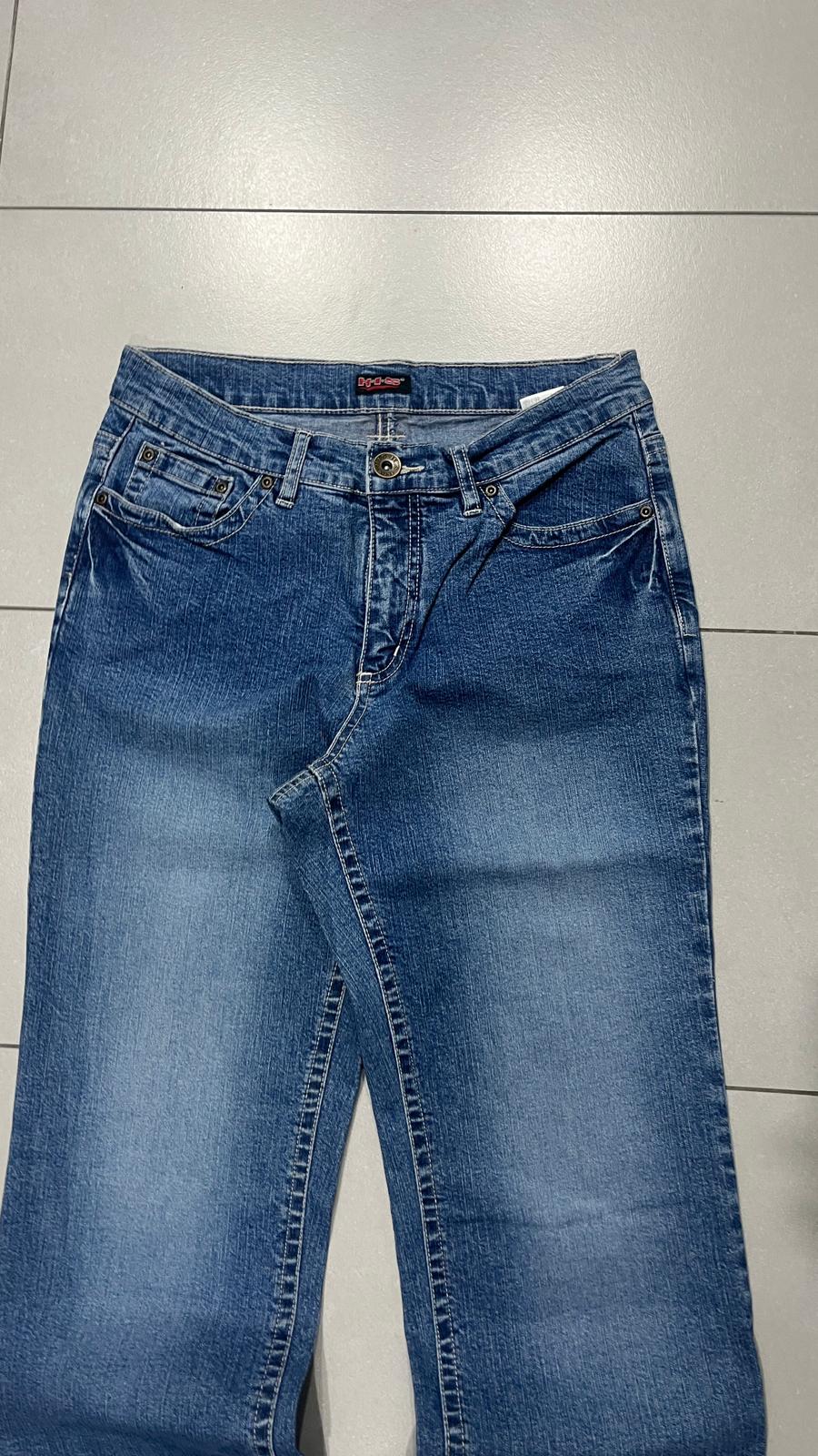 Denim Jeans BootCut Svasati Embroidered Blu Wash (S)