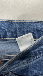 Denim Jeans BootCut Svasati Embroidered Blu Wash (S)