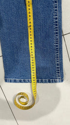 Denim Jeans BootCut Svasati Embroidered Blu Wash (S)