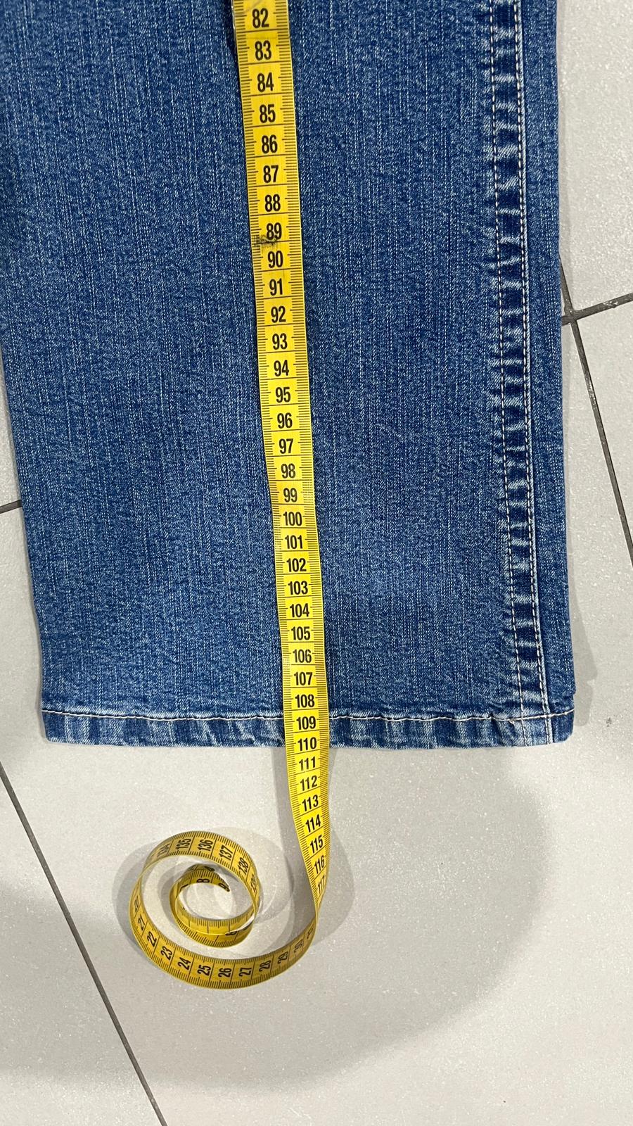 Denim Jeans BootCut Svasati Embroidered Blu Wash (S)