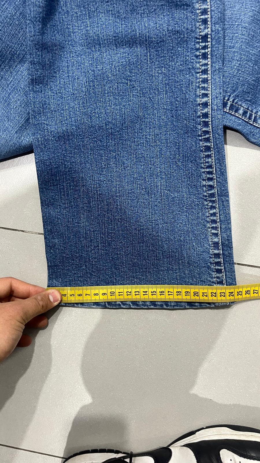 Denim Jeans BootCut Svasati Embroidered Blu Wash (S)