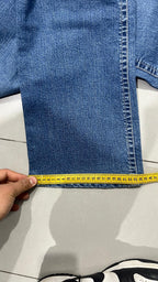 Denim Jeans BootCut Svasati Embroidered Blu Wash (S)