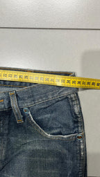 Denim Jeans Wrangler Stone Wash Straight Fit (XS)