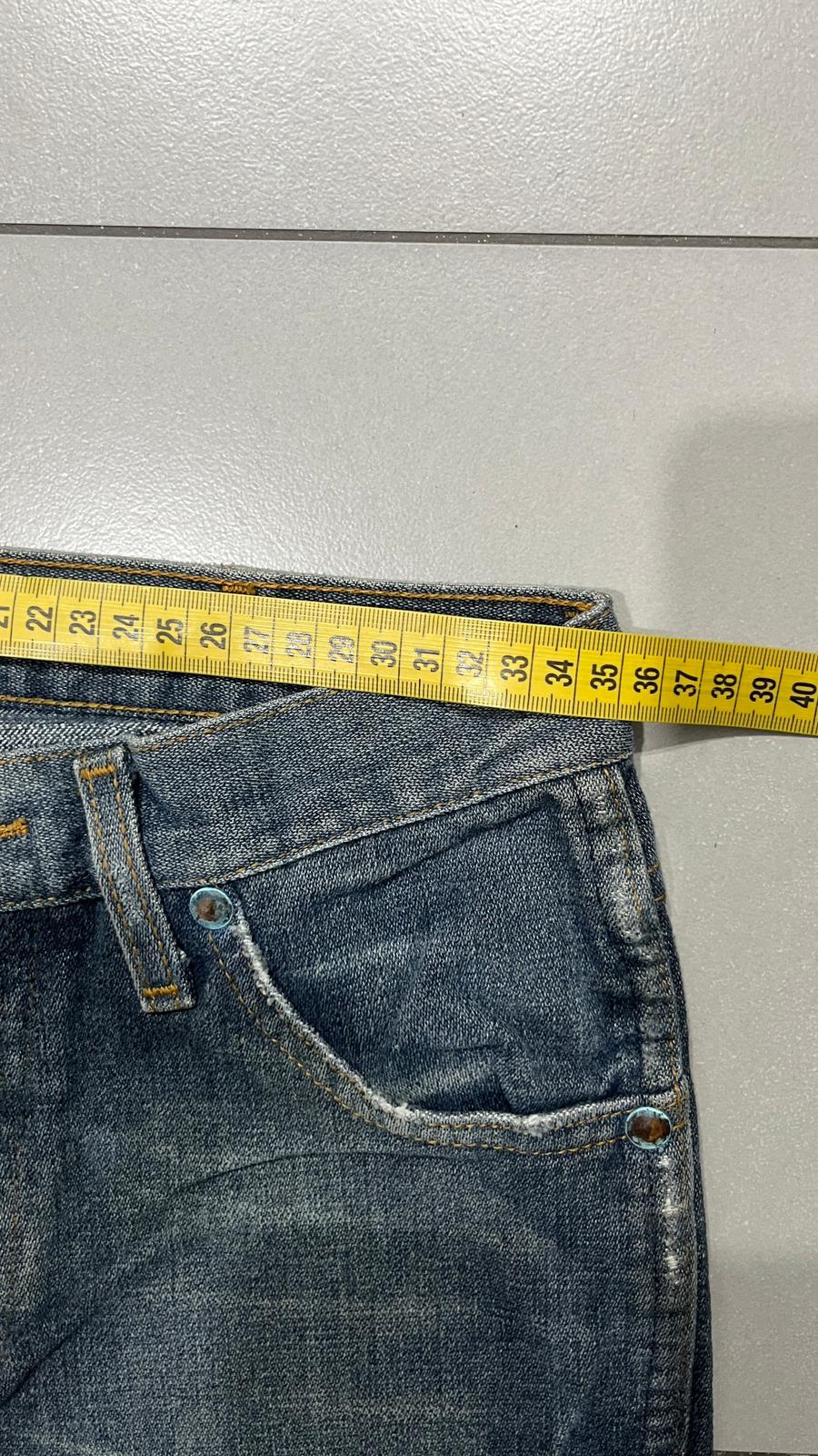 Denim Jeans Wrangler Stone Wash Straight Fit (XS)