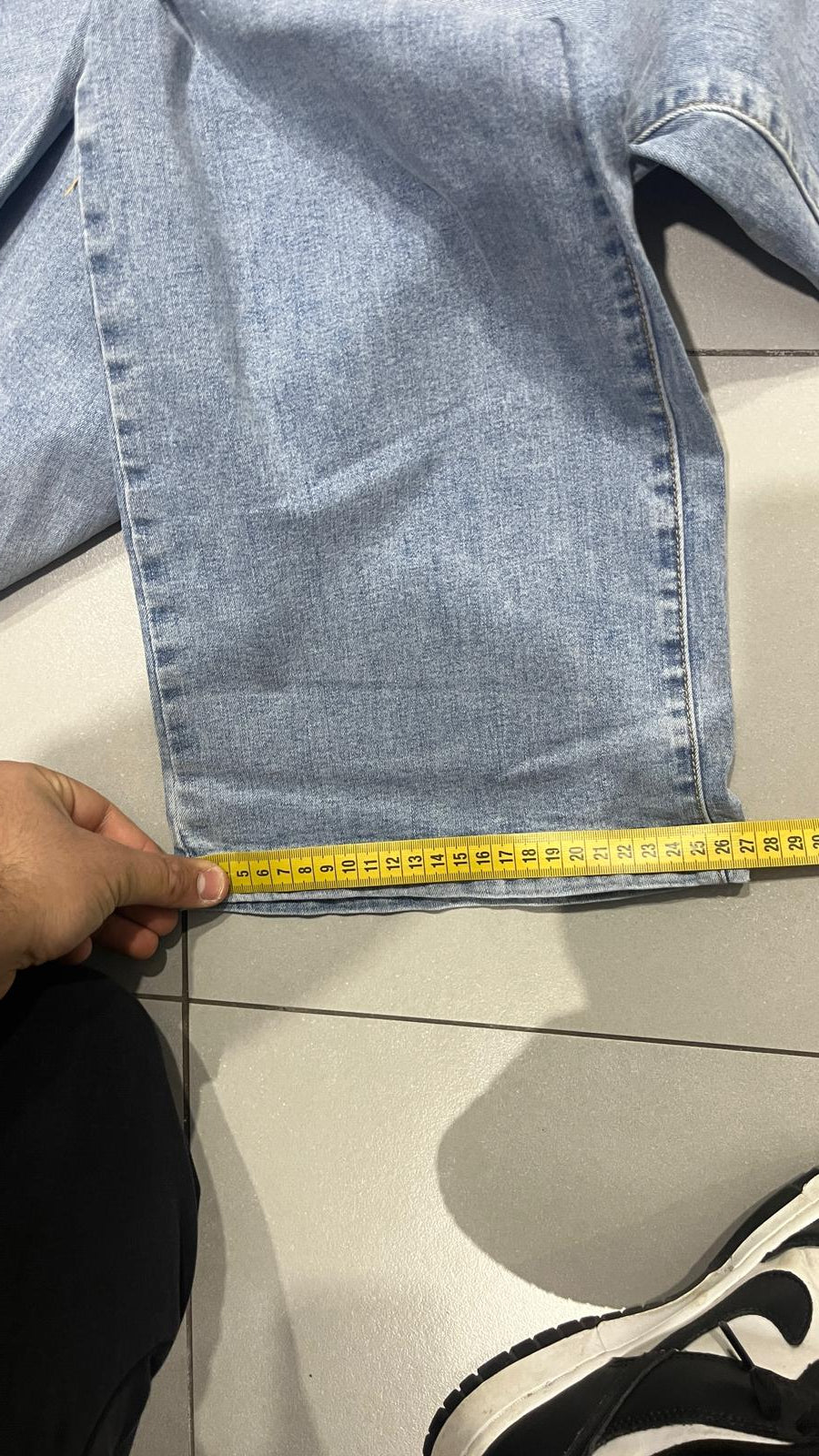 Denim Jeans Baggy Fit Light Blue Vintage Y2K (S)
