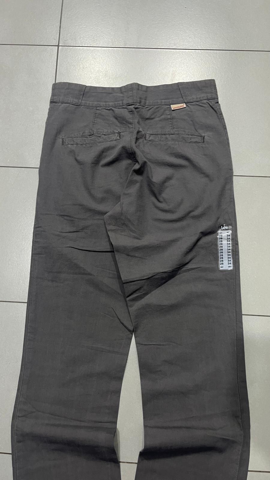 Pantaloni in Cotone Classici Lee Leesures Grey baggy Fit (S)