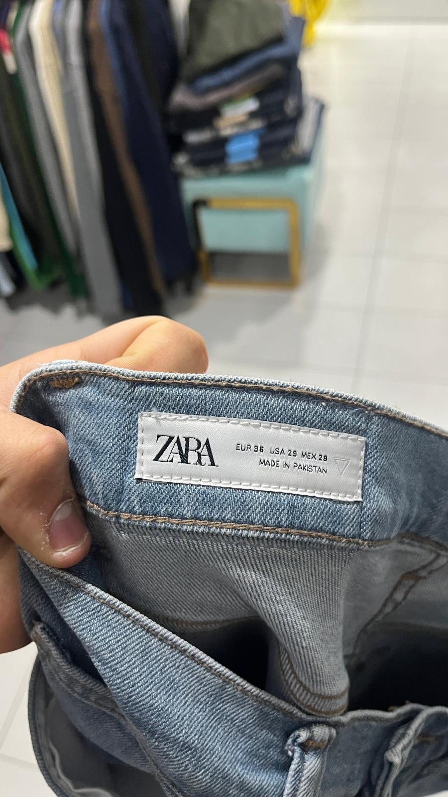 Denim Jeans Slim Fit Zara Light Blue (XS)