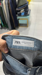 Denim Jeans Slim Fit Zara Light Blue (XS)