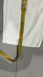 Denim Jeans White Baggy Fit Vintage Y2K Hip-Hop (XS)
