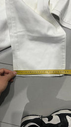 Denim Jeans White Baggy Fit Vintage Y2K Hip-Hop (XS)
