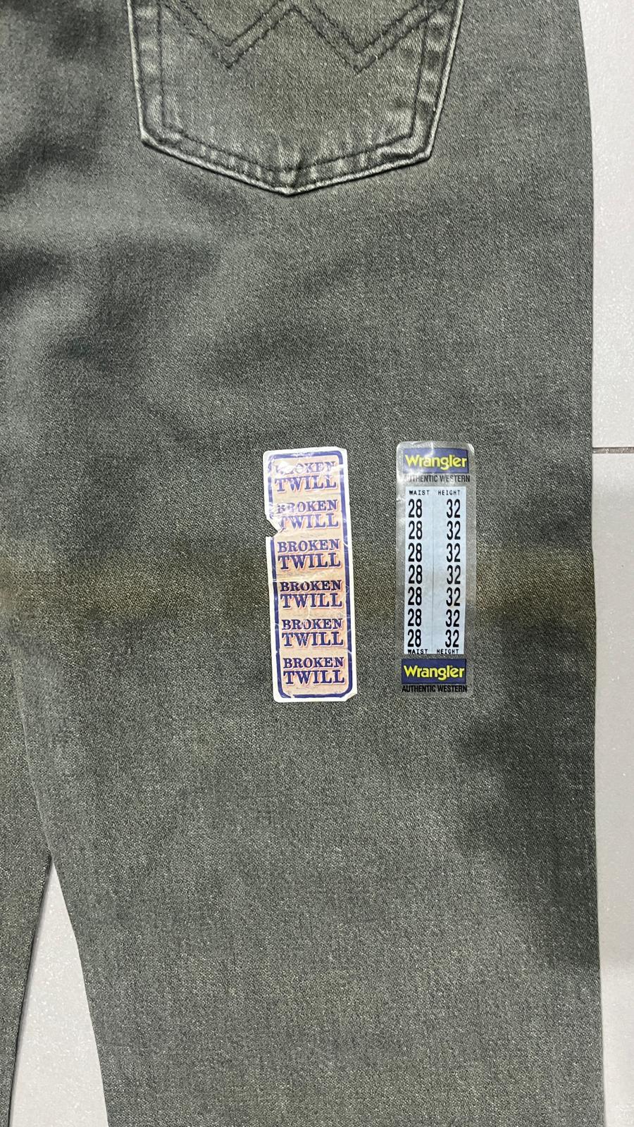 Denim Jeans Wrangler NEW Verde Cachi Bootcut Fit - Jeans Svasati (S)