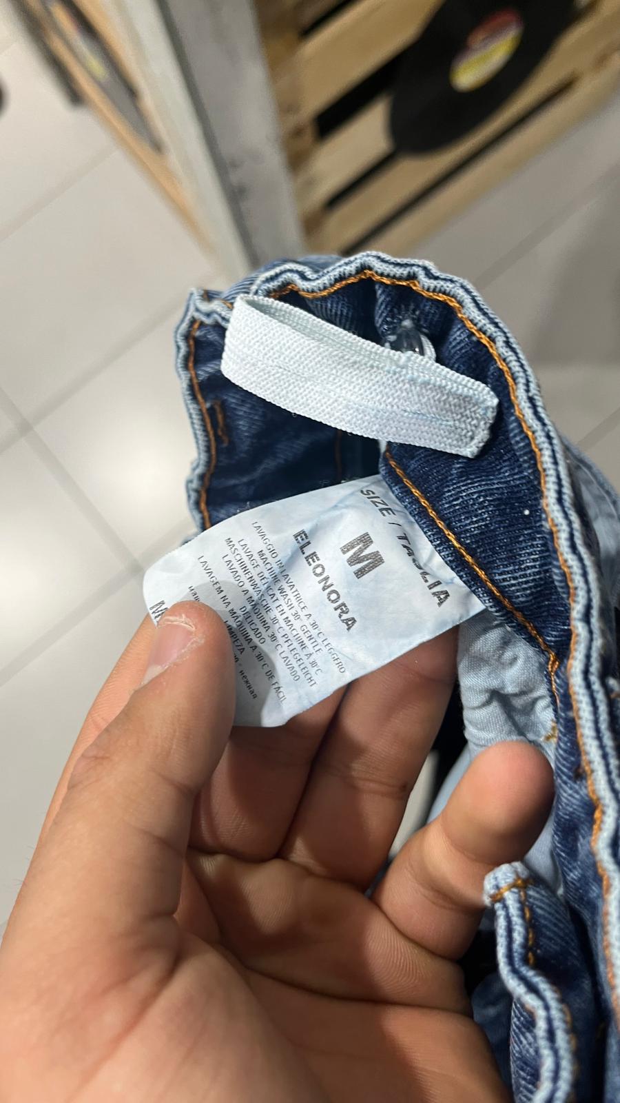 Denim Jeans Straight Fit Simple Blu (M)